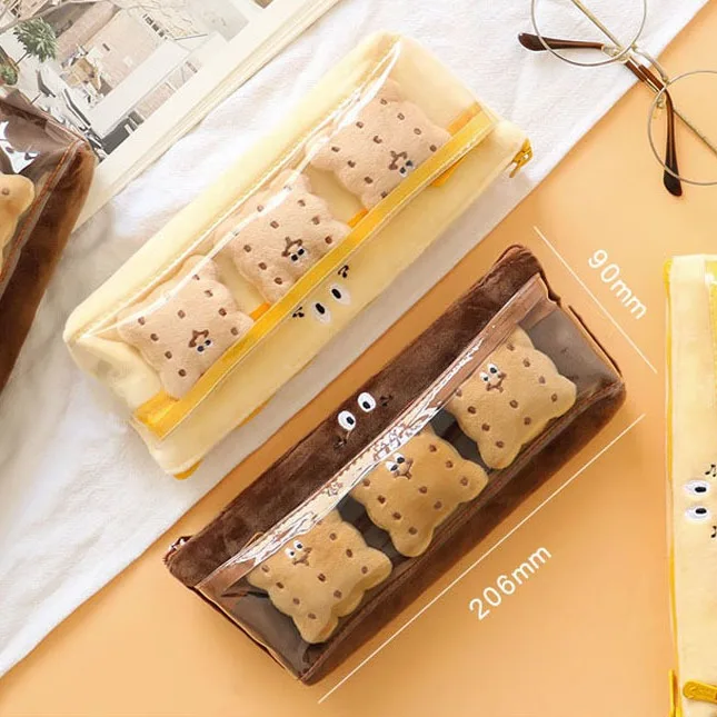 Cartuchera de Tela Cookies Brown + 3 pines