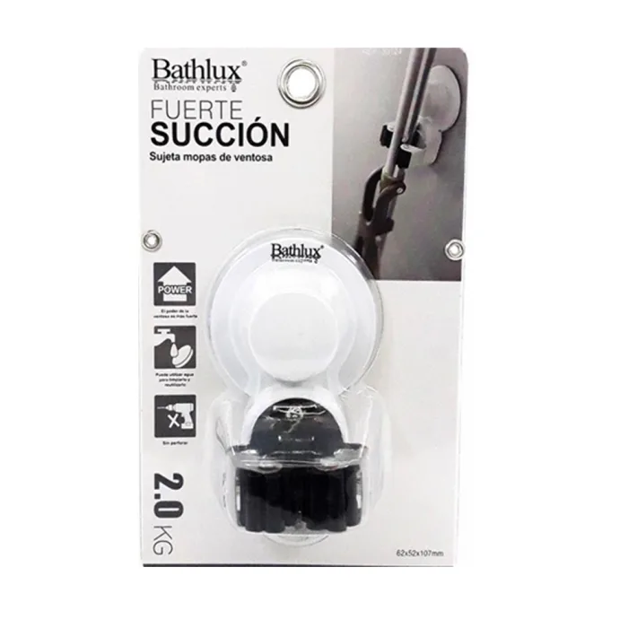 30124 - BATHLUX Soporte/Organizador para Escobas&Trapeadores Individual