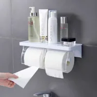 30182 - BATHLUX Estante con Doble Portarollos para Papel de Pared