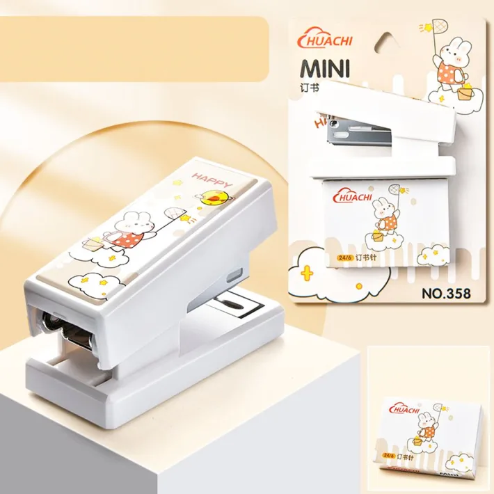 358 - Mini Abrochadora con Ganchos Happy Cute