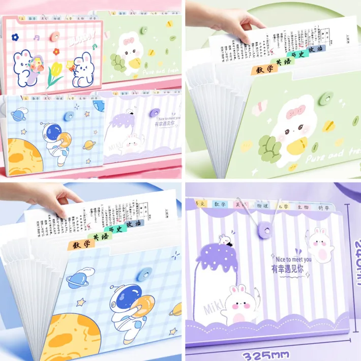 Carpeta Archivador con Divisiones Pretty
