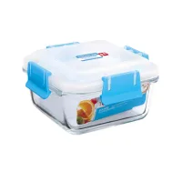 6628 - Tapers de Vidrio Cuadrado Hermético Temedei Blue - 700ml