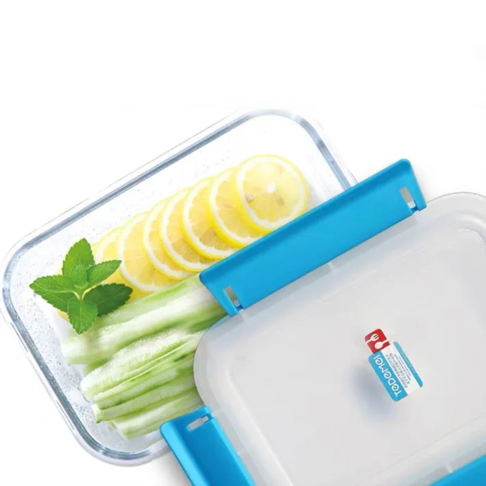 6631 - Tapers de Vidrio Rectangular Hermético Temedei Blue - 1200ml