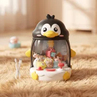 Mini Máquina Garra Peluche Pingüino