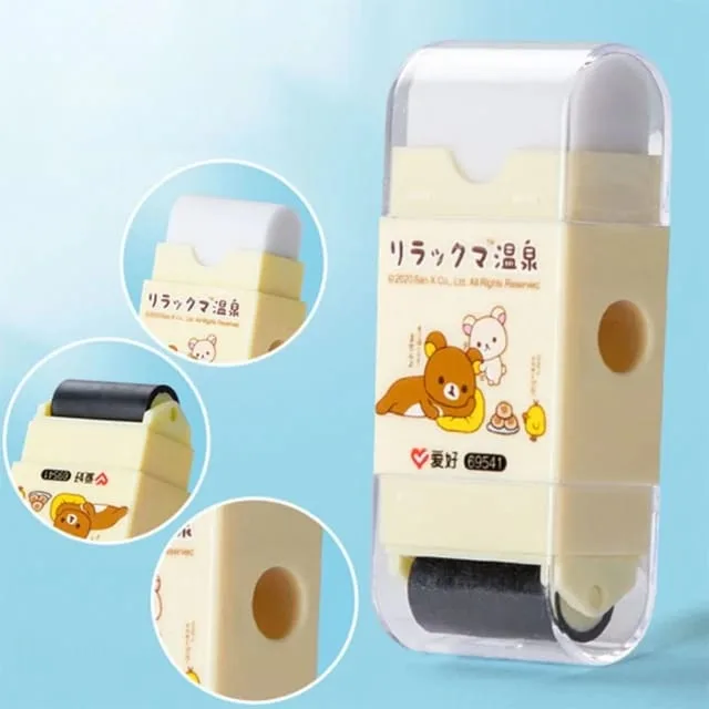 69541 - Sacapuntas + Borrador + Roller de Limpieza 3 en 1 Time Bear  7*3cm