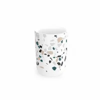 8034Y-6 - Set de Baño Línea Piedras Terrazo - 6 pzas