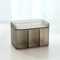 8086 - Caja de Almacenamiento Acrílico con Tapa c/ Divisiones - 15*11*10cm