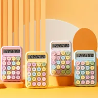 819MAX - Calculadora con Teclado Redondo Grande Multicolor