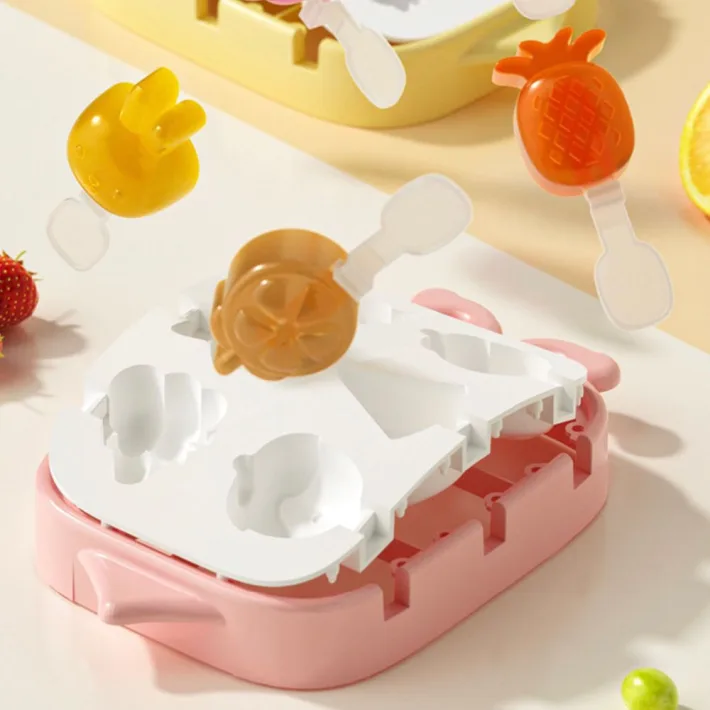 8595 - Molde de Helados de Silicona Frutas Tropicales - 6 paletas