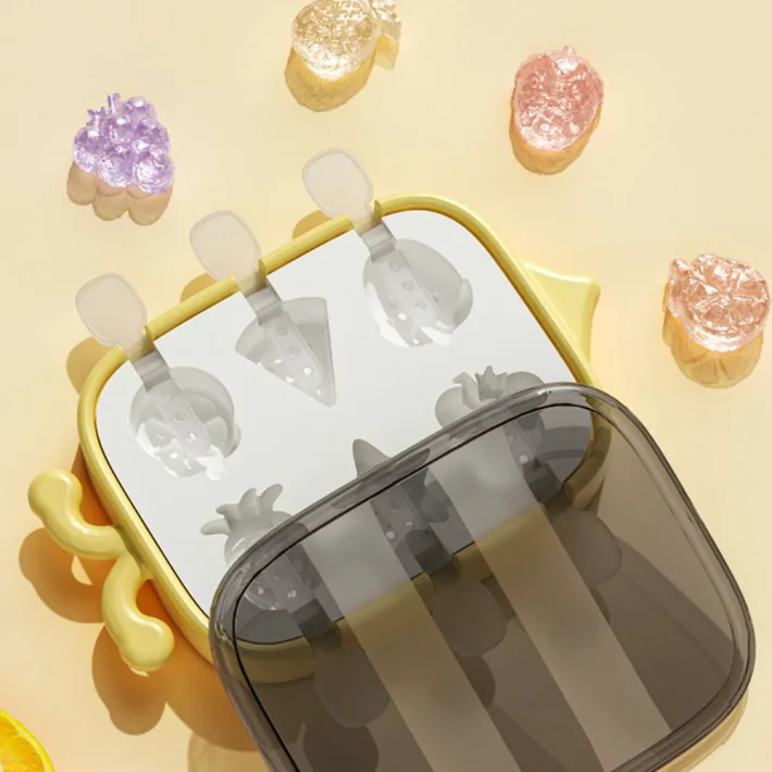 8595 - Molde de Helados de Silicona Frutas Tropicales - 6 paletas