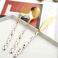 A34ZCSBJ - Set de Cubiertos de Acero Diseño Minimalista Premium White
