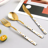 A34ZCSBJ - Set de Cubiertos de Acero Diseño Minimalista Premium White