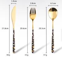 Set de Cubiertos de Acero Diseño Minimalista Premium Black