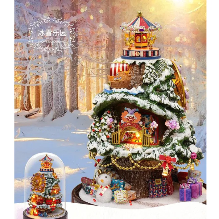 B-030 - DIY Ice And Snow Park + Musical - 18.5*11cm