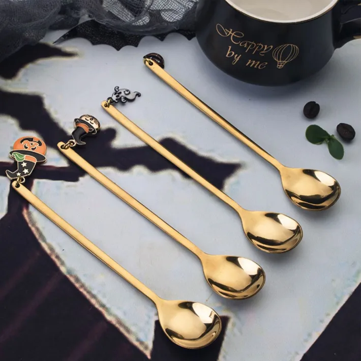 B36WSSZJS - Set de Cucharitas Doradas Halloween