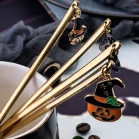 B36WSSZJS - Set de Cucharitas Doradas Halloween