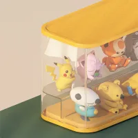 Caja de Almacenamiento con Visión para Colección de Muñecos
