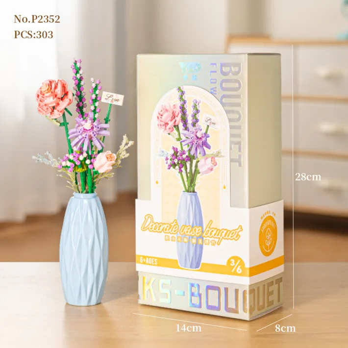 Bloques Para Armar - Eternal Flower Blue - 303 Piezas