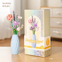 Bloques Para Armar - Eternal Flower Blue - 303 Piezas