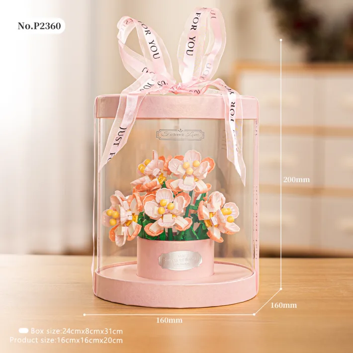 Bloques Para Armar - Pink Eternal Bouquet - 562 Piezas