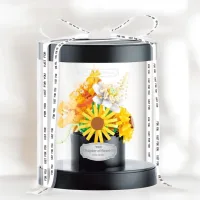 Bloques Para Armar - Yellow Eternal Bouquet - 587 Piezas