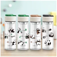 BK-2005 - Botella De Vidrio Panda Adorable - 460ml