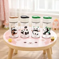 BK-2006 - Botella De Vidrio Panda Kawai- 360ml