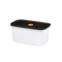 Tapers de Acero Inoxidable Blanco con Tapa de Bambu - 1300ml