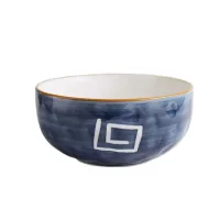 CB501015 - Bowl Blue Graphic de Cerámica 19x8.8