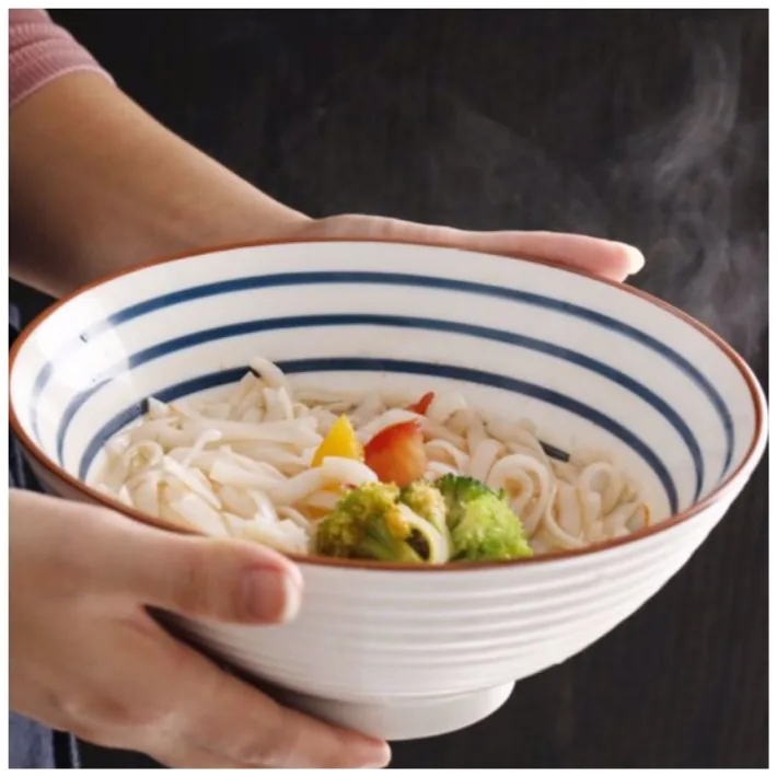 CB501017 - Bowl Blue Lines de Cerámica Ramen