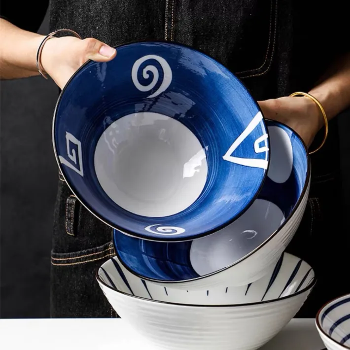 CB501019 - Bowl Blue Graphic de Cerámica Ramen