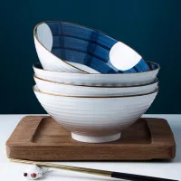 Bowl Blue Stains de Cerámica Ramen