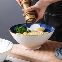 Bowl Blue Stains de Cerámica Ramen