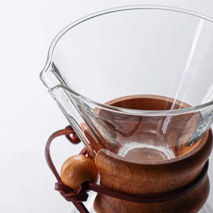  Cafetera de Vidrio Borosilicato Clásica con Filtro 800ML