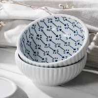 CP501017 - Plato de Ceramica Estilo Oriental Forma Abanico