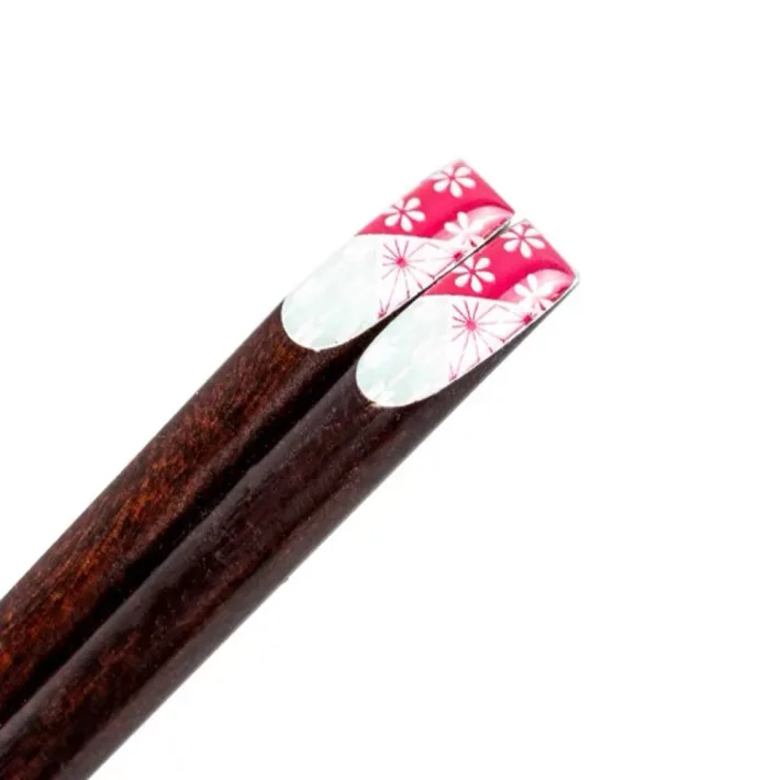 CS24106 - Palitos Orientales Color Flowers x 2 Par