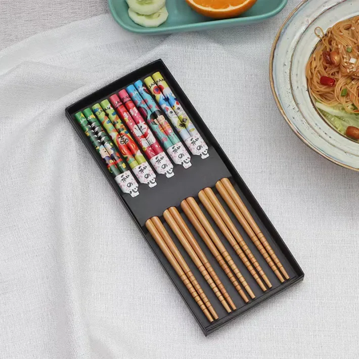 CS24333 - Palitos de Bambu Good Fortune Set x 5 Pares en Caja
