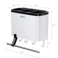 E1801 - Organizador de Cubiertos con Ganchos para Colgar con Adhesivo Línea