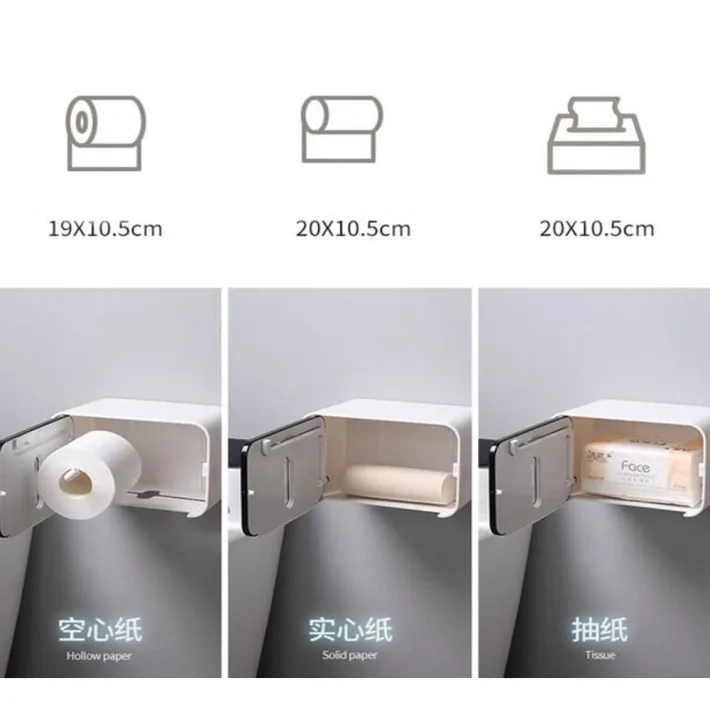 Box Dual Porta Tissue/Papel Higienico con Adhesivo Línea Ecoco