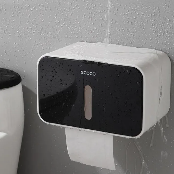 Box Dual Porta Tissue/Papel Higienico con Adhesivo Línea Ecoco