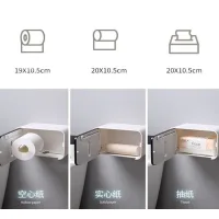 Box Dual Porta Tissue/Papel Higienico con Adhesivo Línea Ecoco
