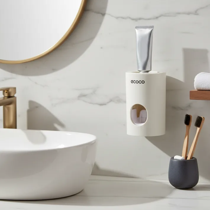 Exprimidor Automático de Pasta Dental con Adhesivo Línea Ecoco