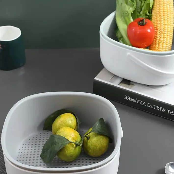 E2025 - Canasta/Escurridor de Verduras&Frutas con Manija Línea Ecoco
