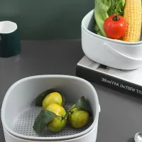 E2025 - Canasta/Escurridor de Verduras&Frutas con Manija Línea Ecoco