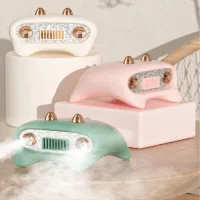 Mini Ventilador Monster Cute Portátil con Rociador de Agua Re