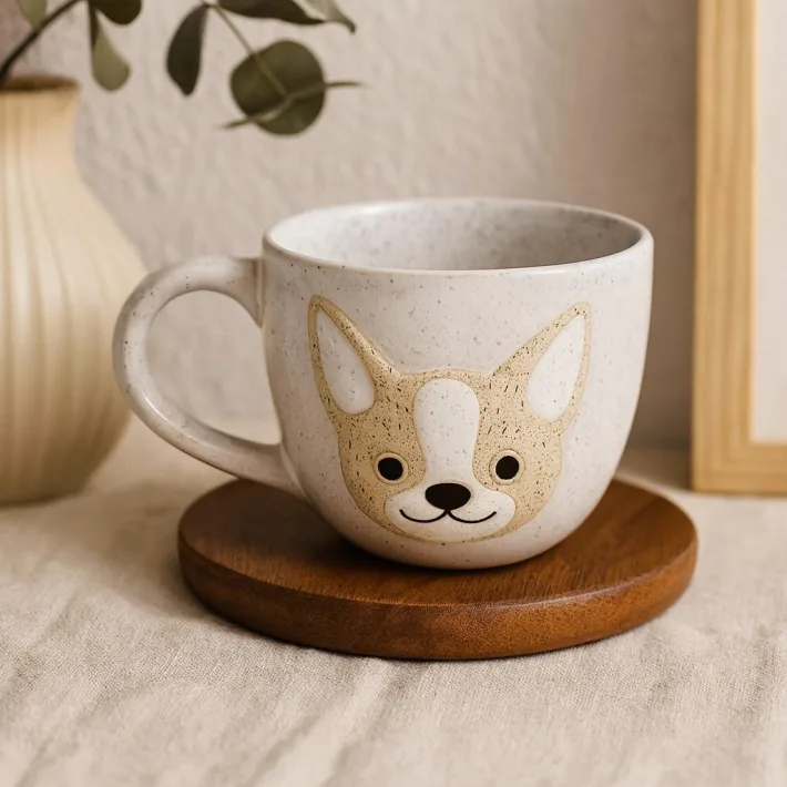 FC200601 - Taza de Cerámica Love Dog 15.1*11.4*8.9CM