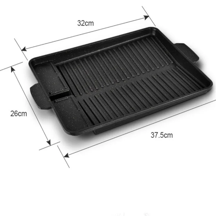 GP-22 - Plancha Estilo Coreano Rectangular - Apto Horno/Hornalla