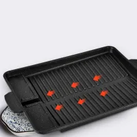 GP-22 - Plancha Estilo Coreano Rectangular - Apto Horno/Hornalla