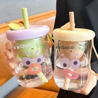 GP-4050 - Vaso de Vidrio Para Hacer Te + Sorbete Diseño Bear - 480ml