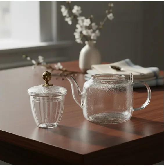 GP1201 - Tetera Cuadrada de Vidrio + Infusor Diseño Dubai - 600ml